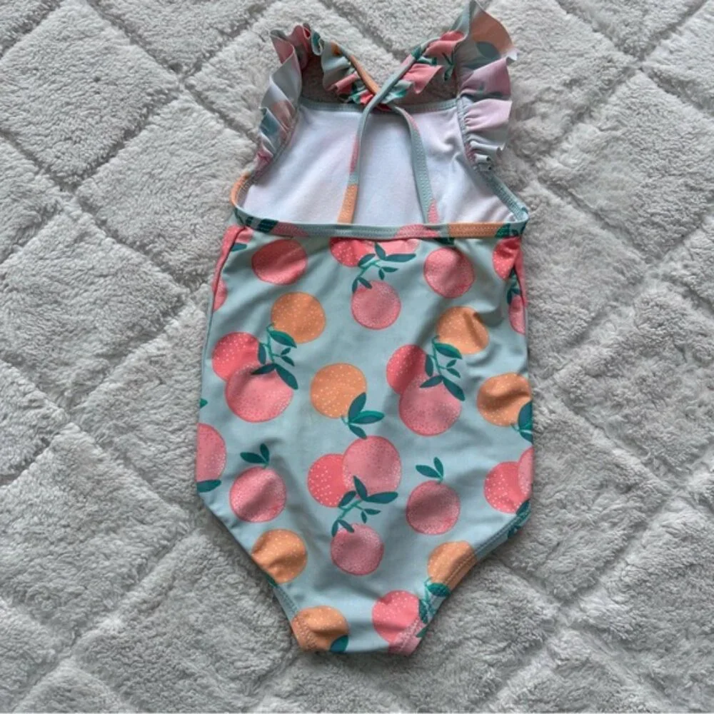 Carters | Fruit Print Flutter Sleeve One Piece Swimsuit | Size 18 Months